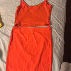 Tank top & skirt set